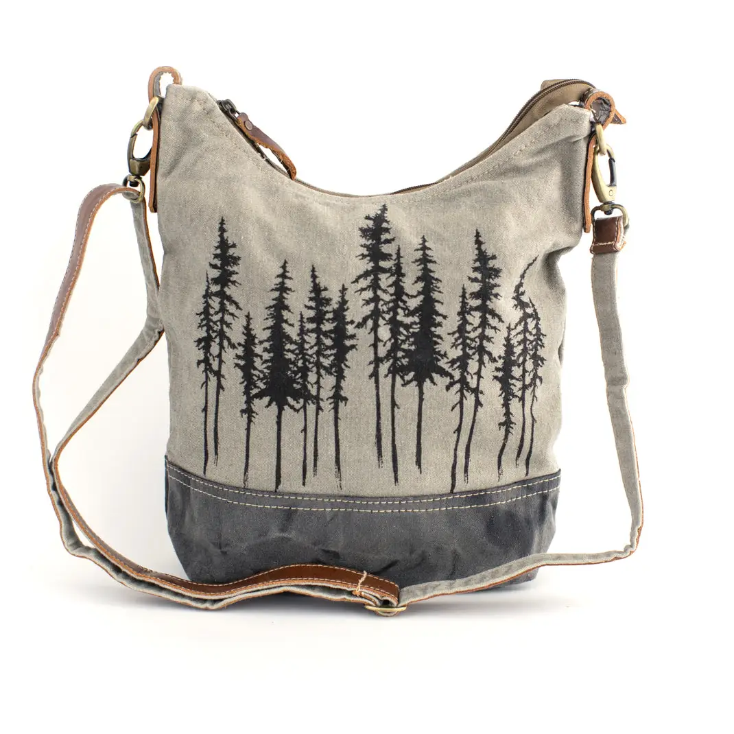 Blue Spruce Canvas Hobo Crossbody