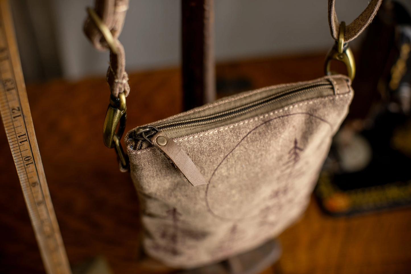 Fireweed Upcycled Canvas Small Sling Bag