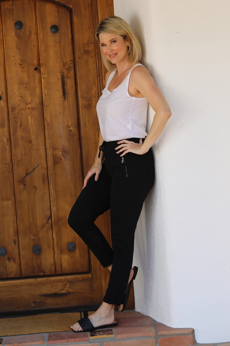 French Terry Joggers w/ Zipper Pocket