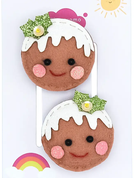 Holiday Cookie Friends Hair Clips