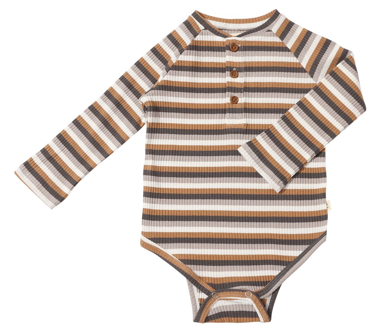 Baby Jackstay Henley Striped Onesie