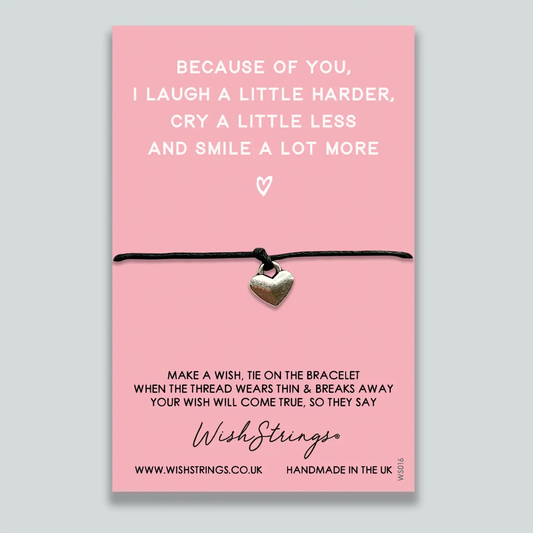Because Of You WishString Bracelet