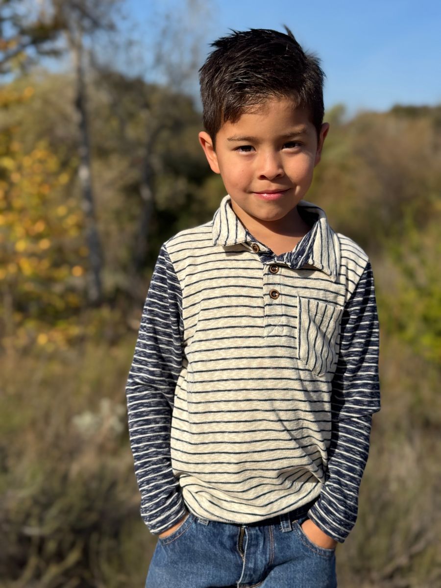 Boys Troy Polo Long Sleeve Top
