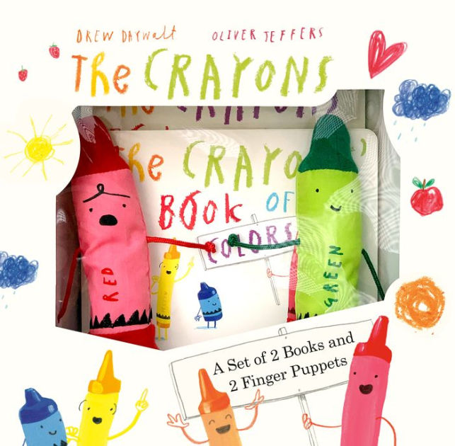 The Day the Crayons Quit Board Books + Finger Puppets