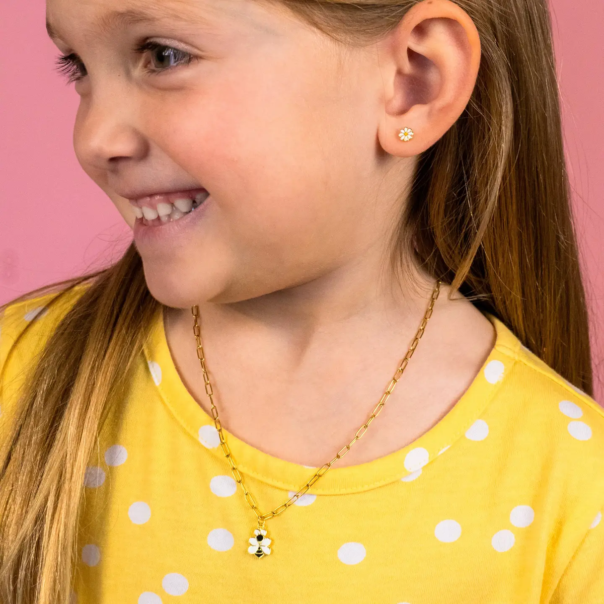Daisy Tiny Screw Back Earrings