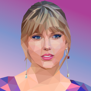 Taylor Swift Painting With Stickers