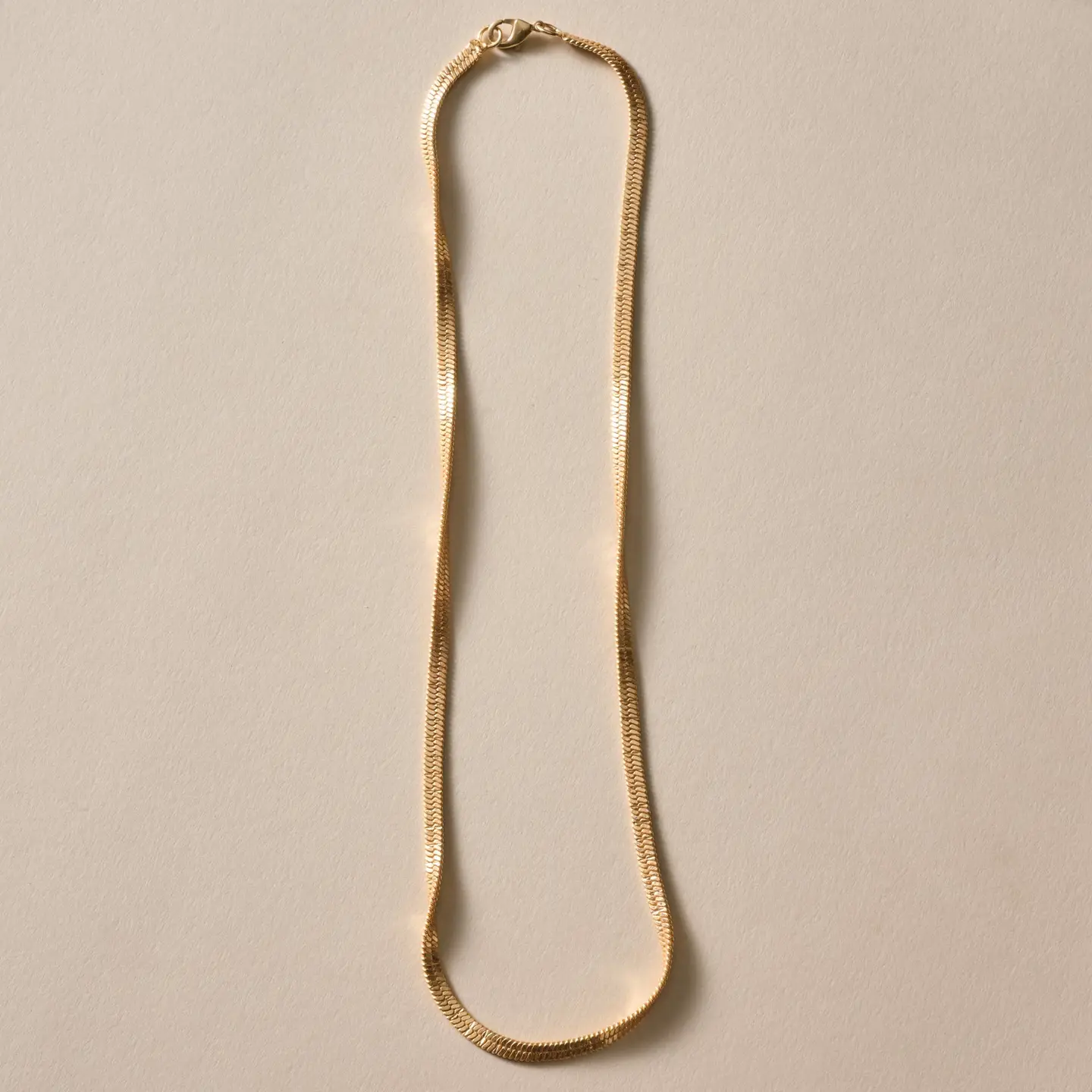 Zara Gold Tone Snake Necklace