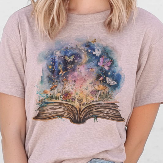 Book Lover Watercolor T-Shirt