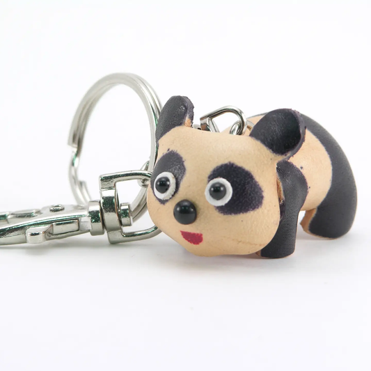 Leather Keychain Panda