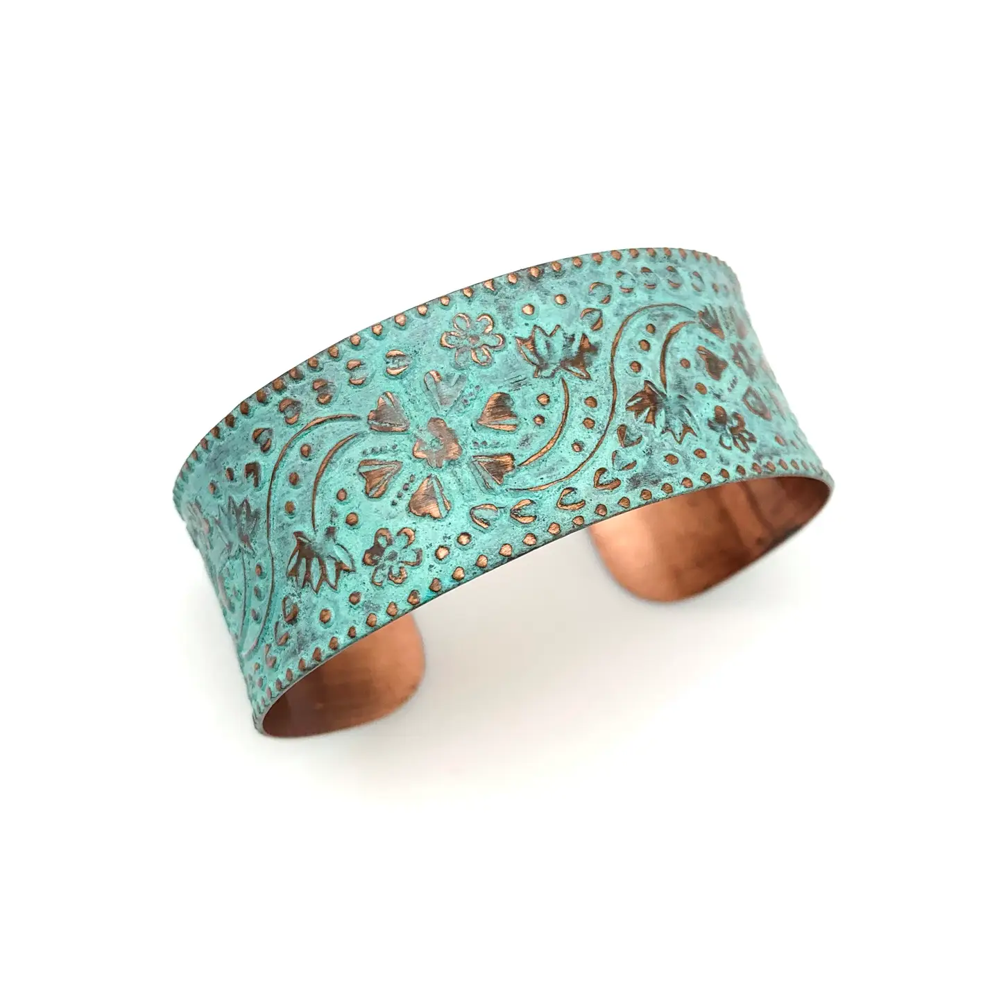 Copper Patina Cuff Bracelet