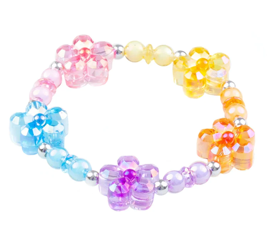 Girls Flower Rainbow Bracelet