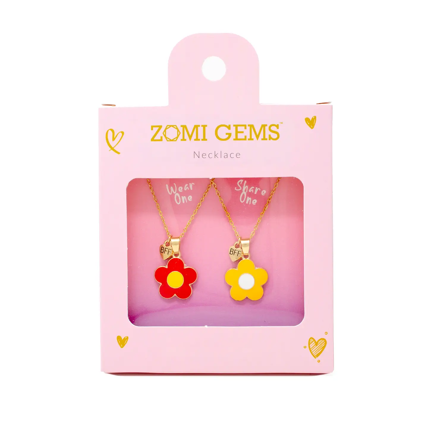 Girls Best Friends BFF Daisy Necklace Set