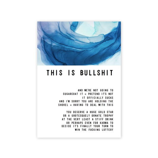 This is Bullshit Greeting Card