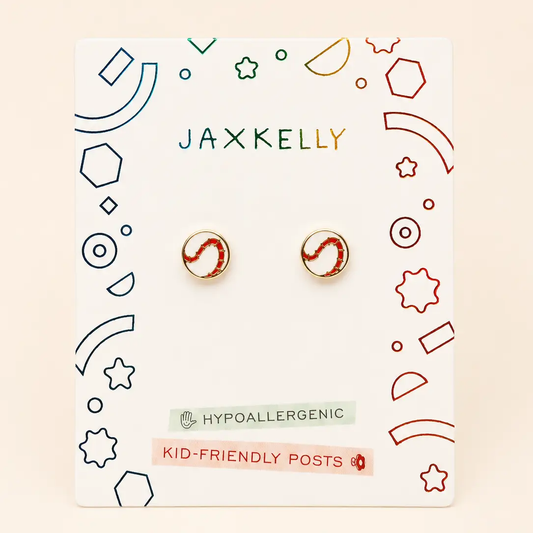 Softball Flat Back Earrings