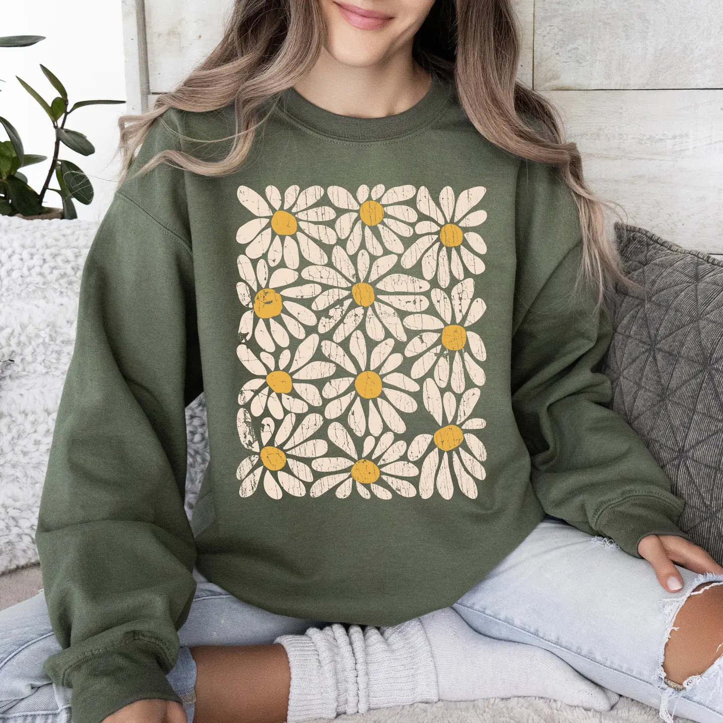 Vintage Daisies Sweatshirt