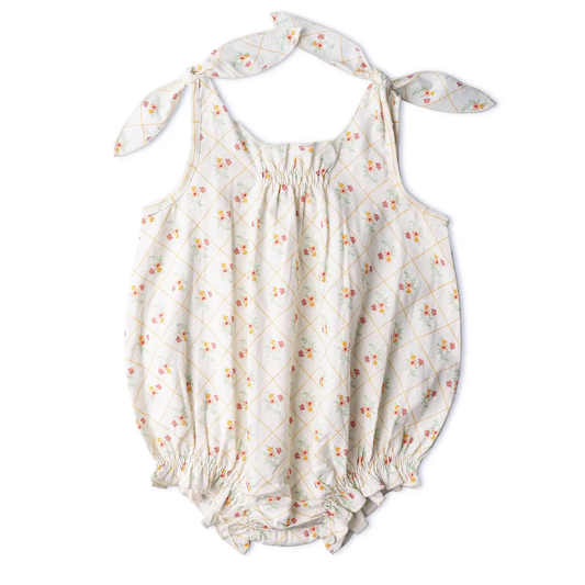 Baby Spring Weave Organic Bubble Romper