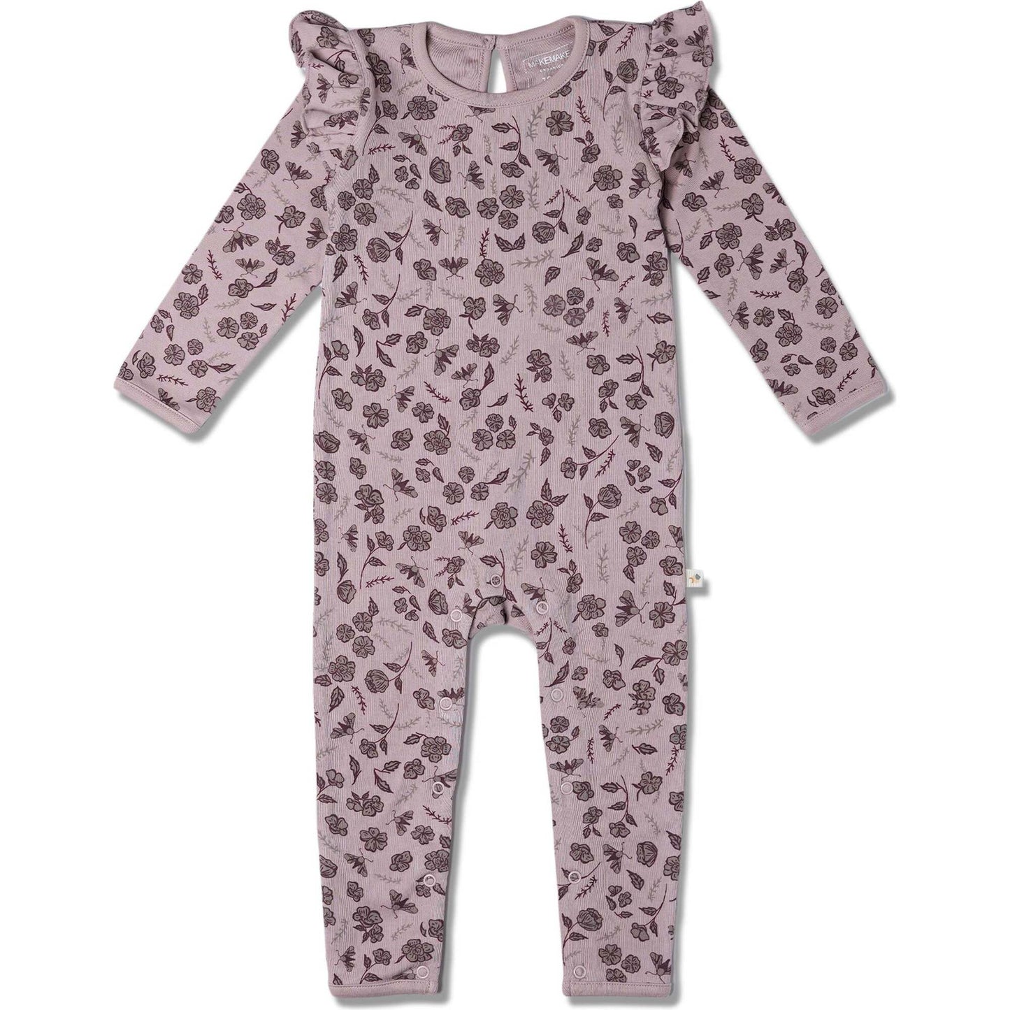 Mystic Floral Organic Ruffle Romper