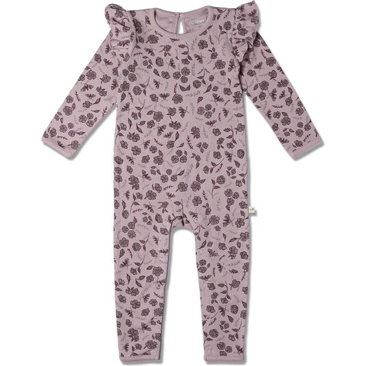 Mystic Floral Organic Ruffle Romper