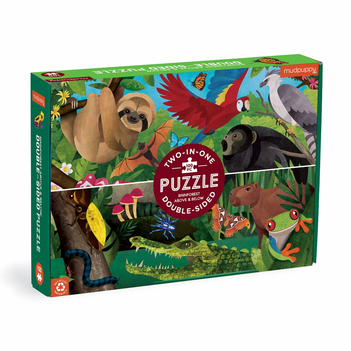 Rainforest Above & Below Double Sided Puzzle