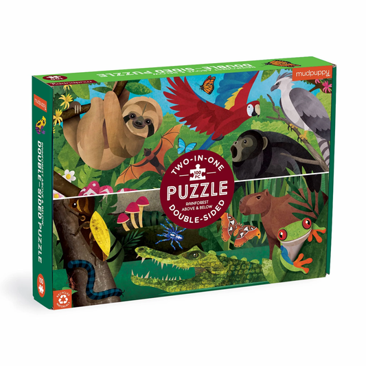 Rainforest Above & Below Double Sided Puzzle