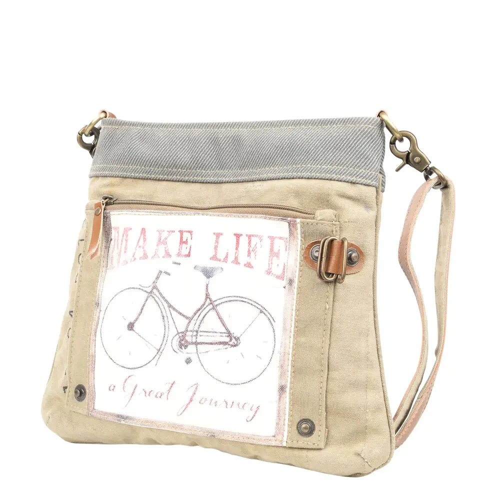 Make Life A Journey Bike Crossbody Bag