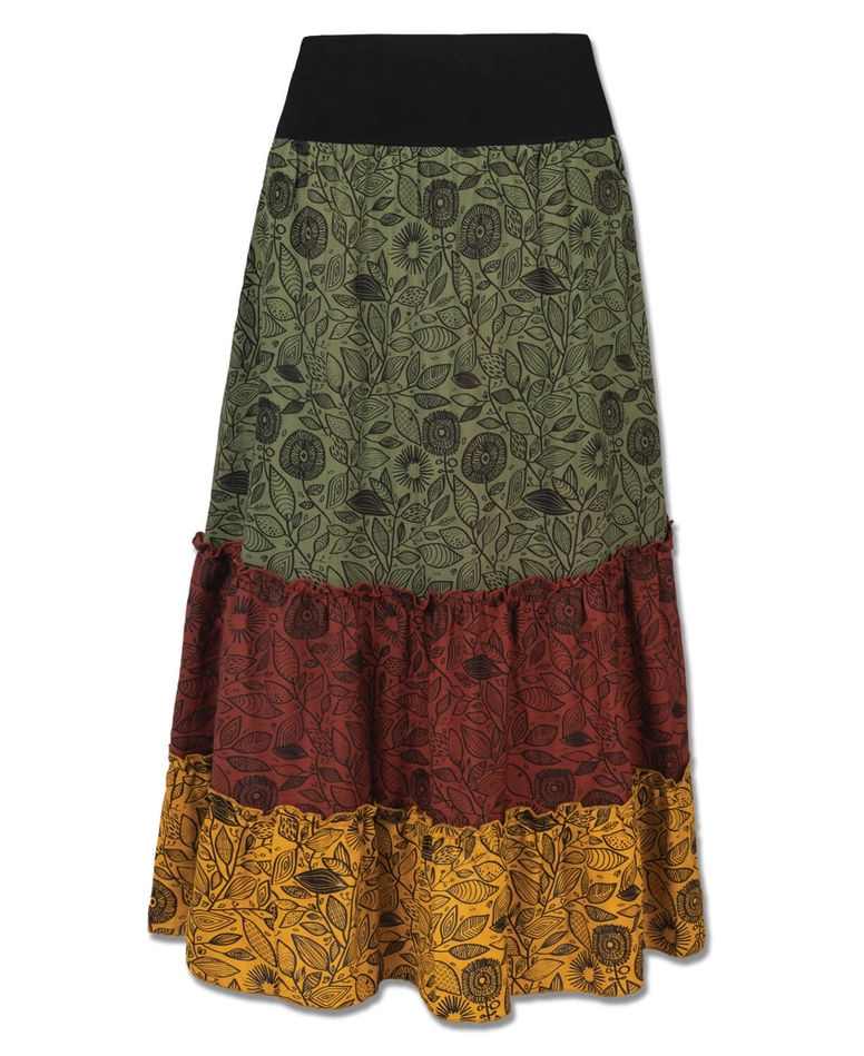 Three Tier Maxi Skirt