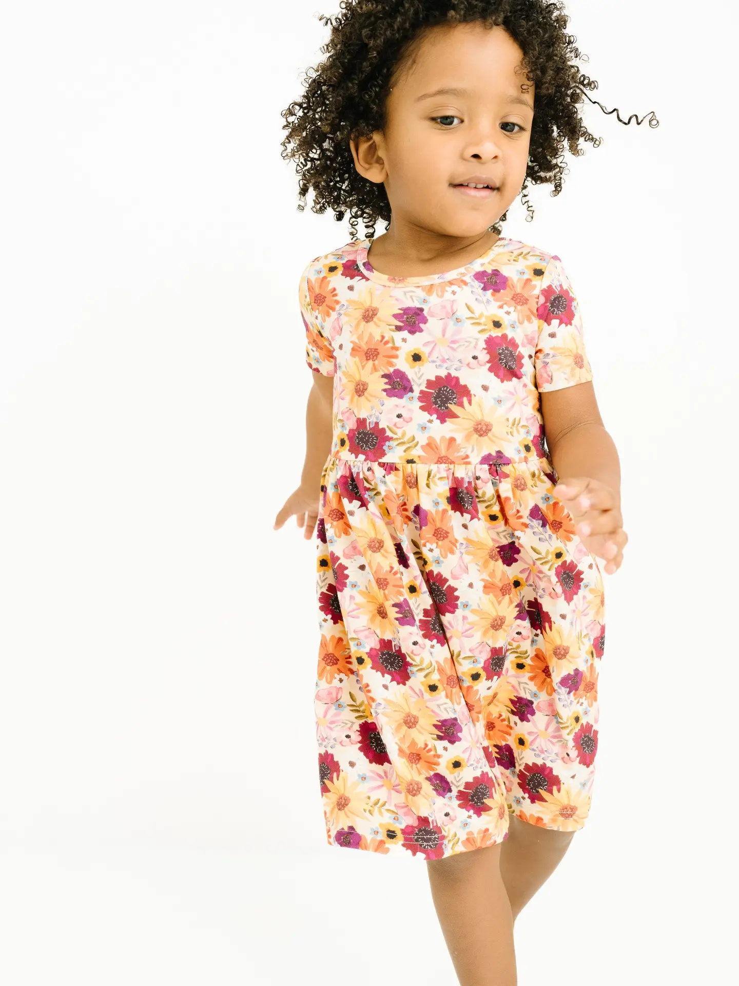 Girls Floral Mashup Bamboo Dress