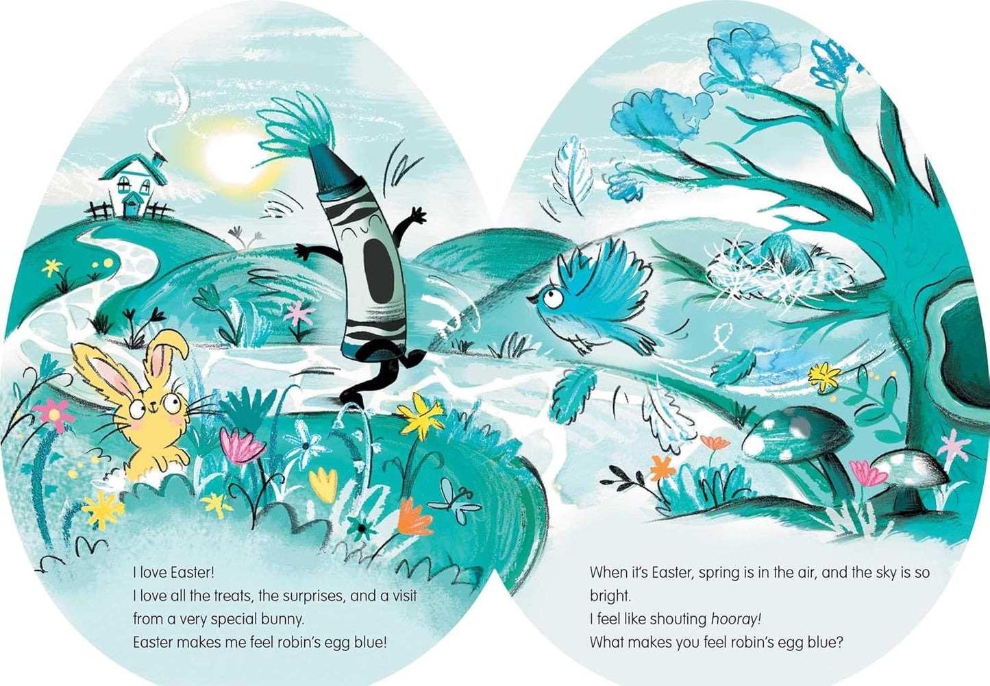 Easter Make’s Me Feel Robin Egg’s Blue Board Book