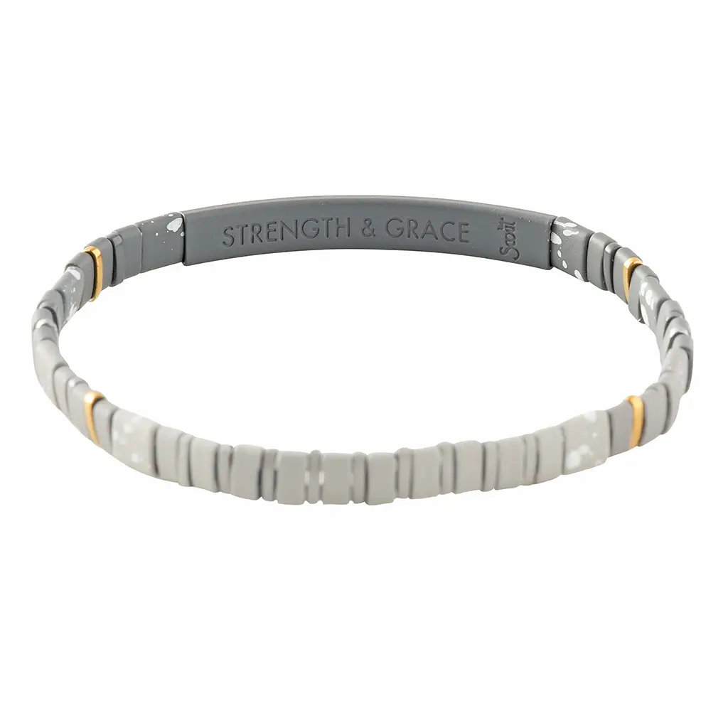 Good Karma Bracelet Ombre -Charcoal : Strength + Grace