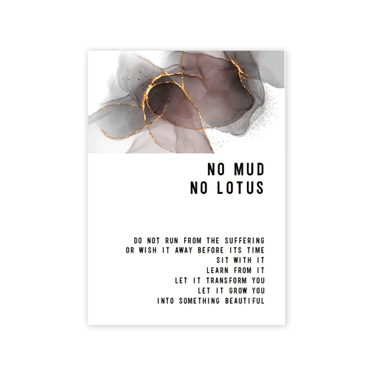 No Mud No Lotus Greeting Card