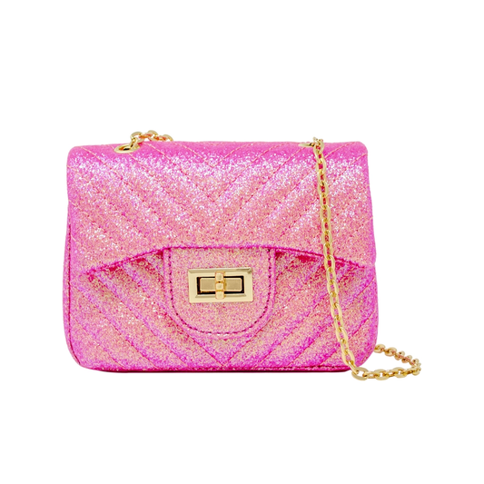 Girls Classic Glitter Wave Handbag