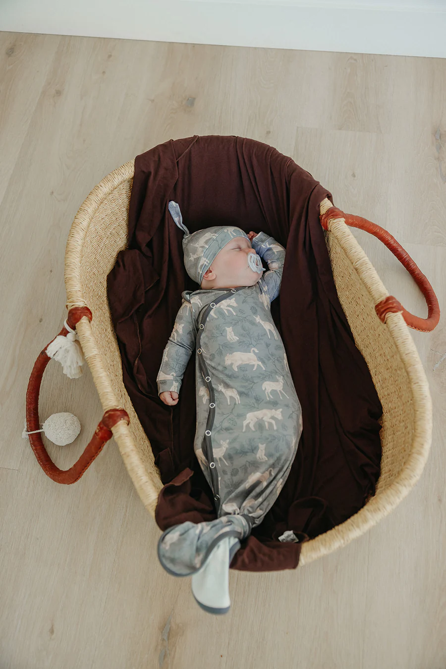 Timber Newborn Knotted Gown