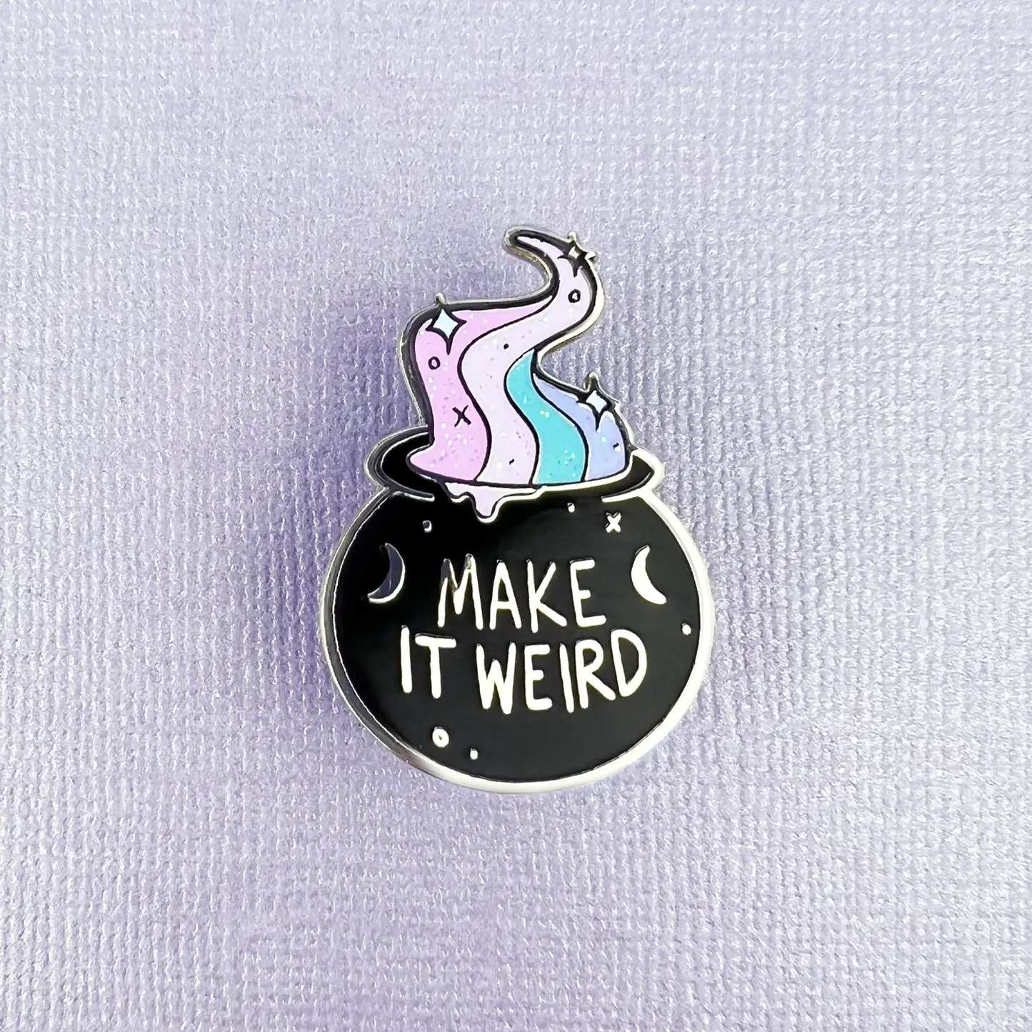 Make it Weird Cauldron Enamel Pin