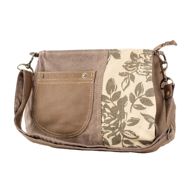 Floral Canvas Shoulder Bag