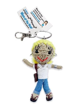 Mom of the Year String Doll Keychain