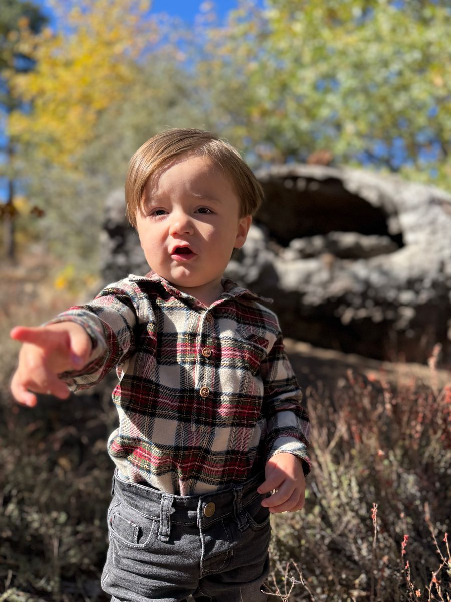Baby Jasper Plaid Onesie