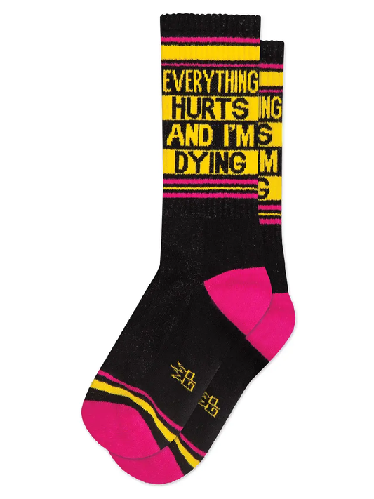 Everything Hurts Dying Socks