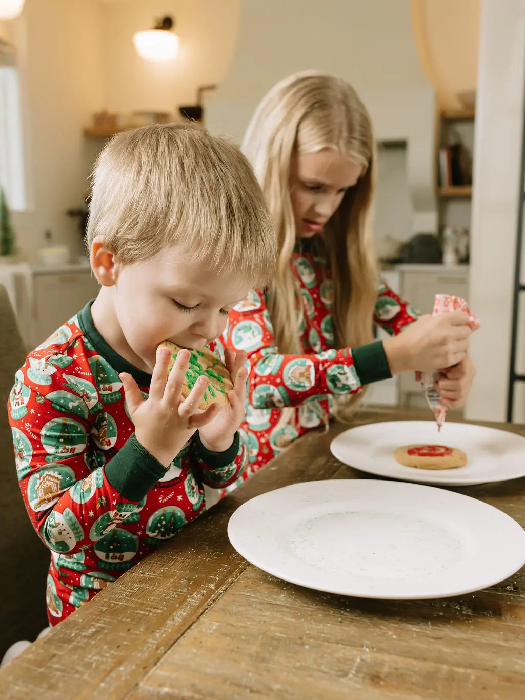 Let It Snow Christmas Bamboo Kids Pajamas