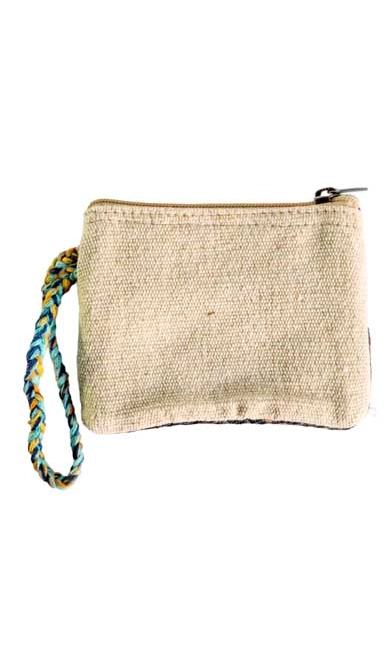 Hemp Coin Purse Two Zip