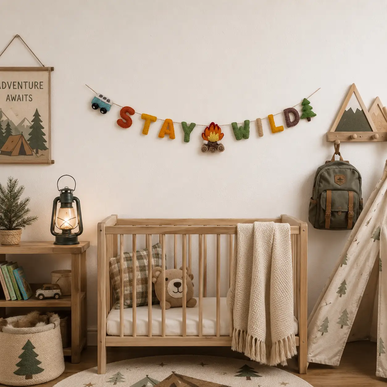 Stay Wild Felted Garland