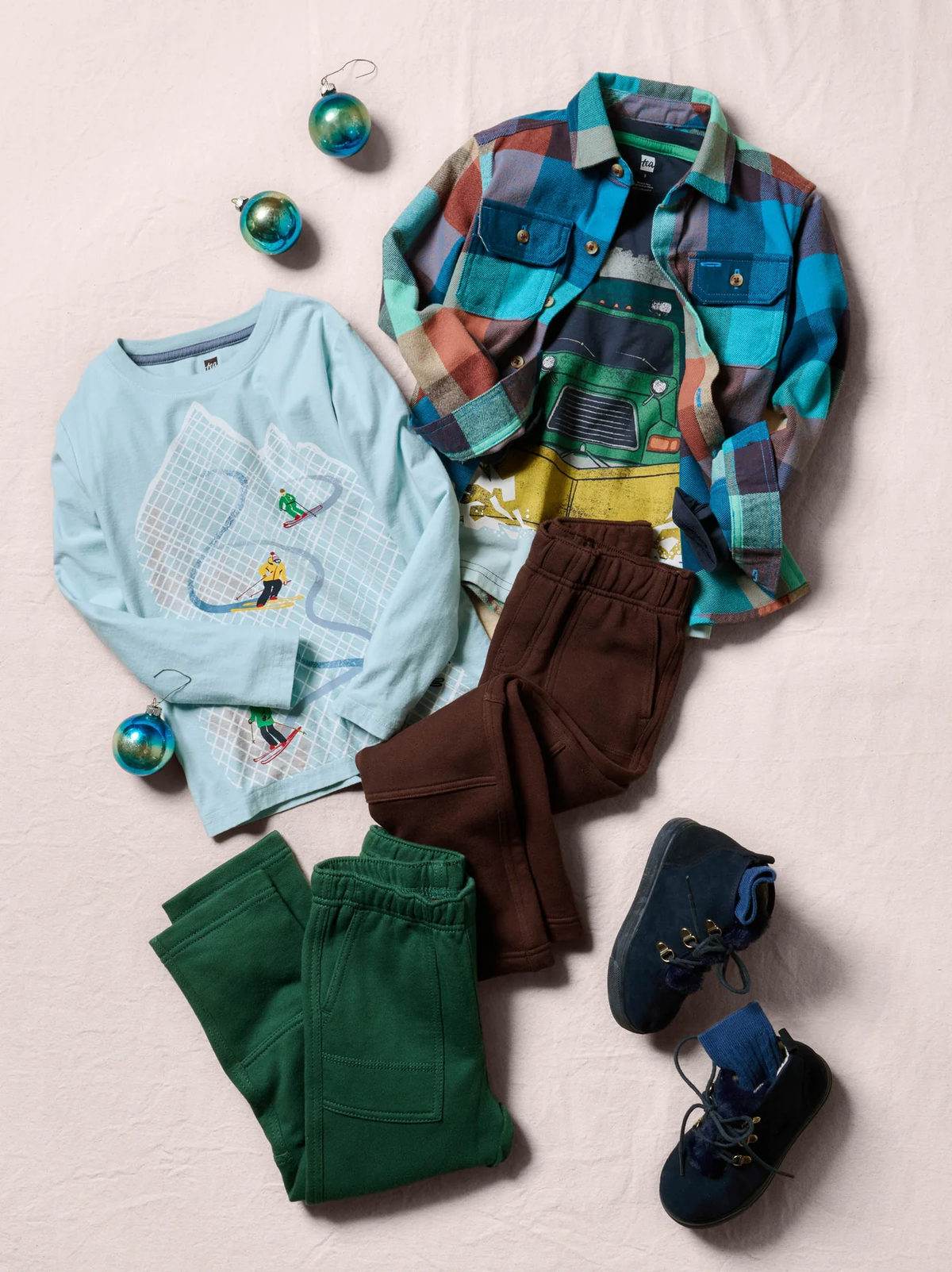 Boys Anatolian Plaid Button Up Shirt