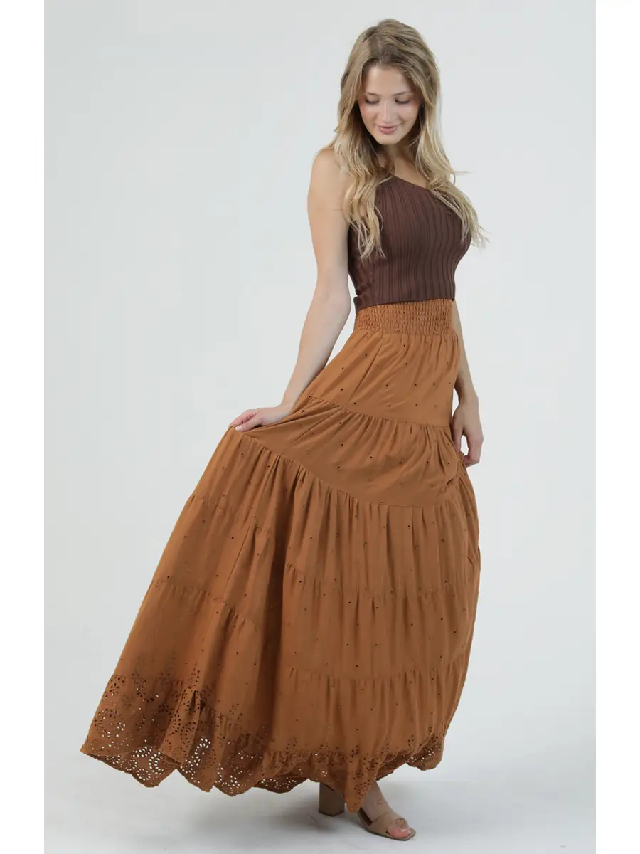 Tiered Maxi Skirt
