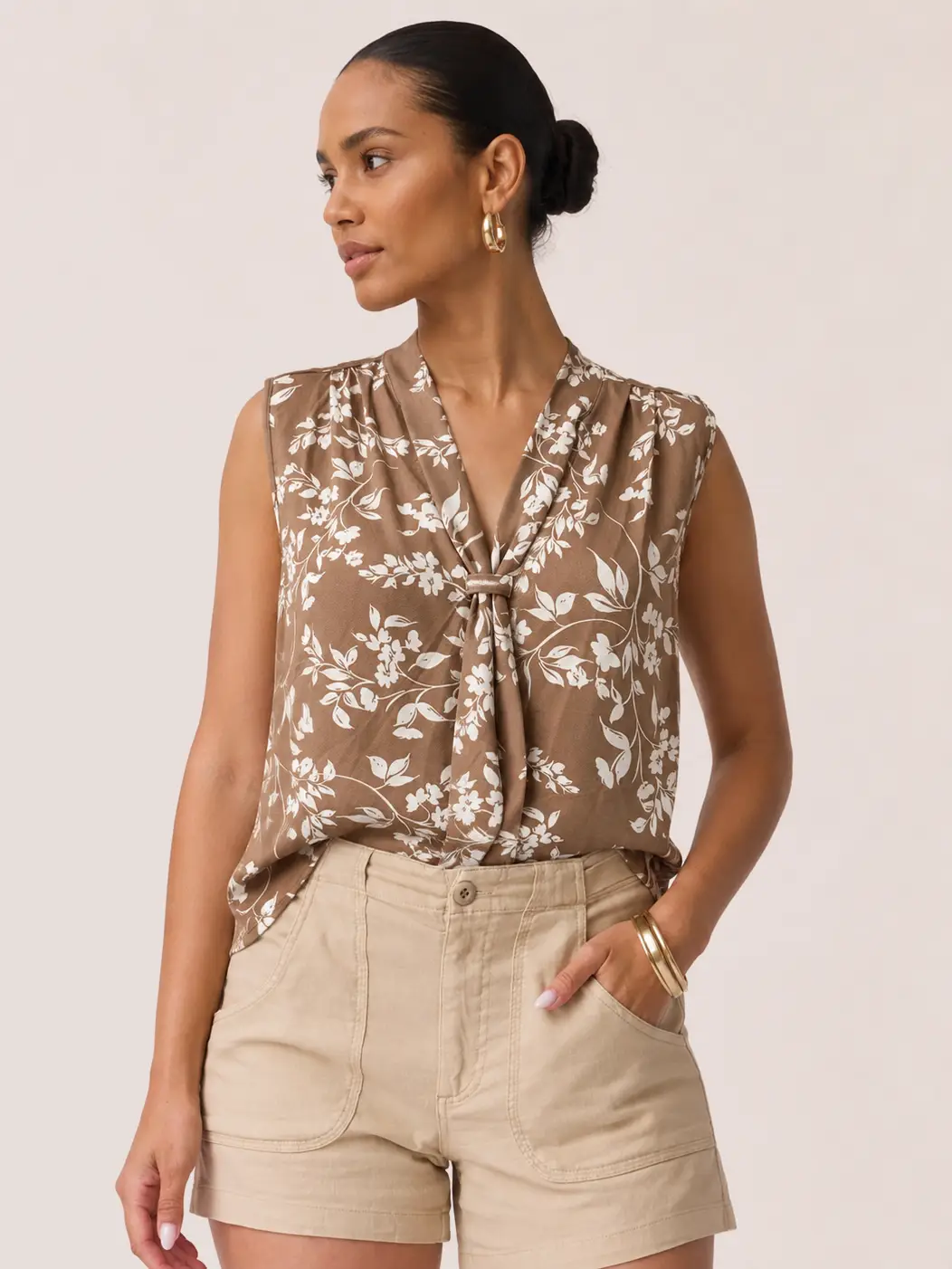 Easy Elegance Floral Sleeveless Top