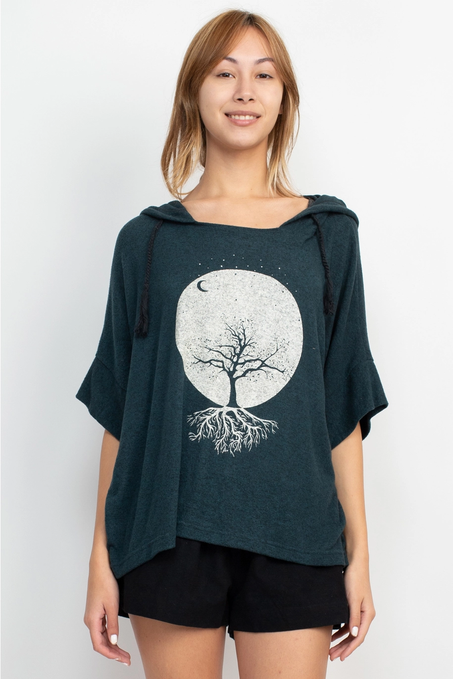 Lunar Tree Oversized Sweater