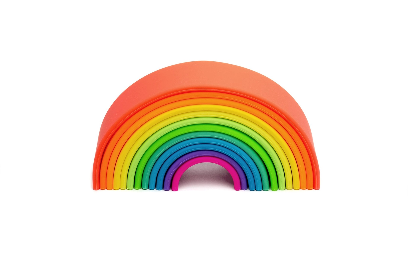 Neon Nesting Rainbow Toy
