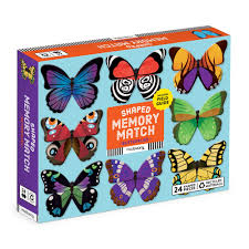Memory Match Shaped Butterflies