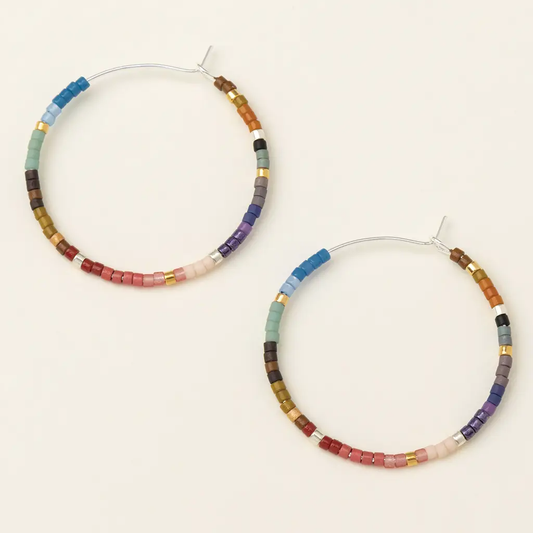 Chromacolor Miyuki Small Ombre Hoop Earrings