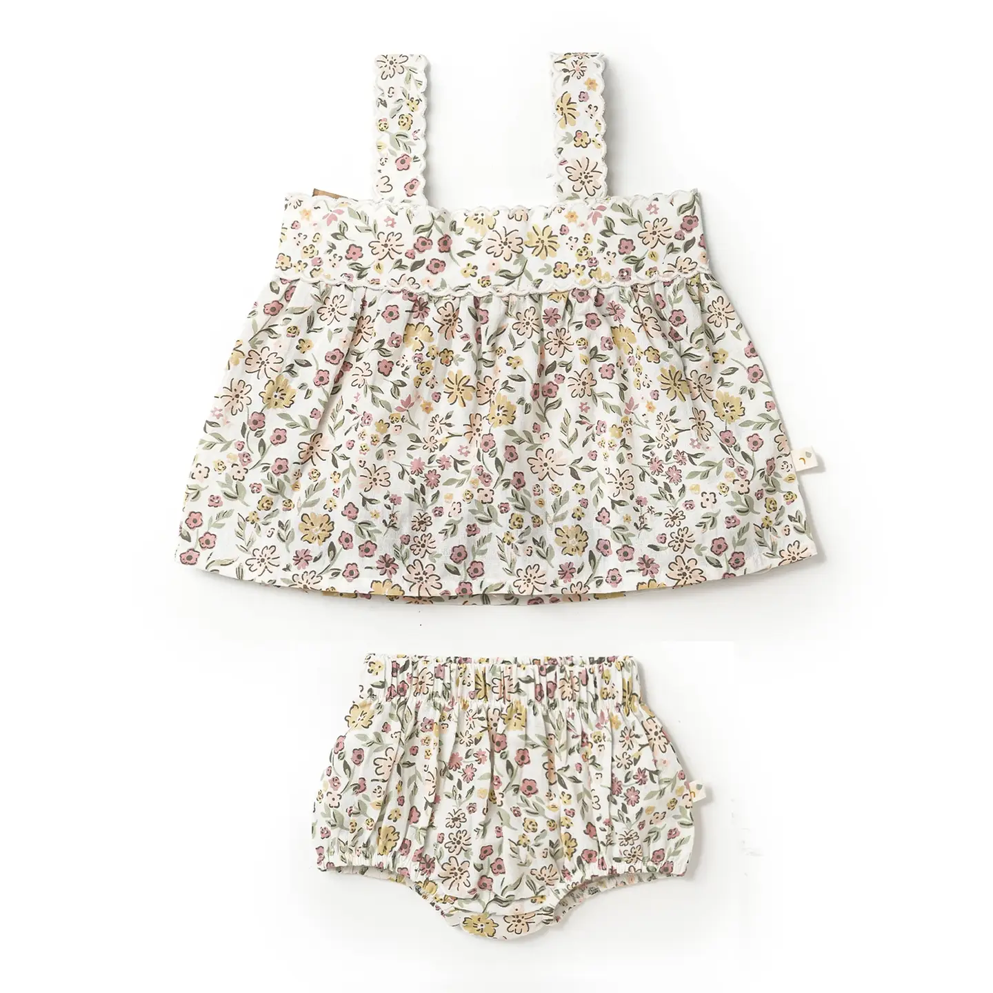 Baby Organic Top & Bloomers Set - Wild Meadow