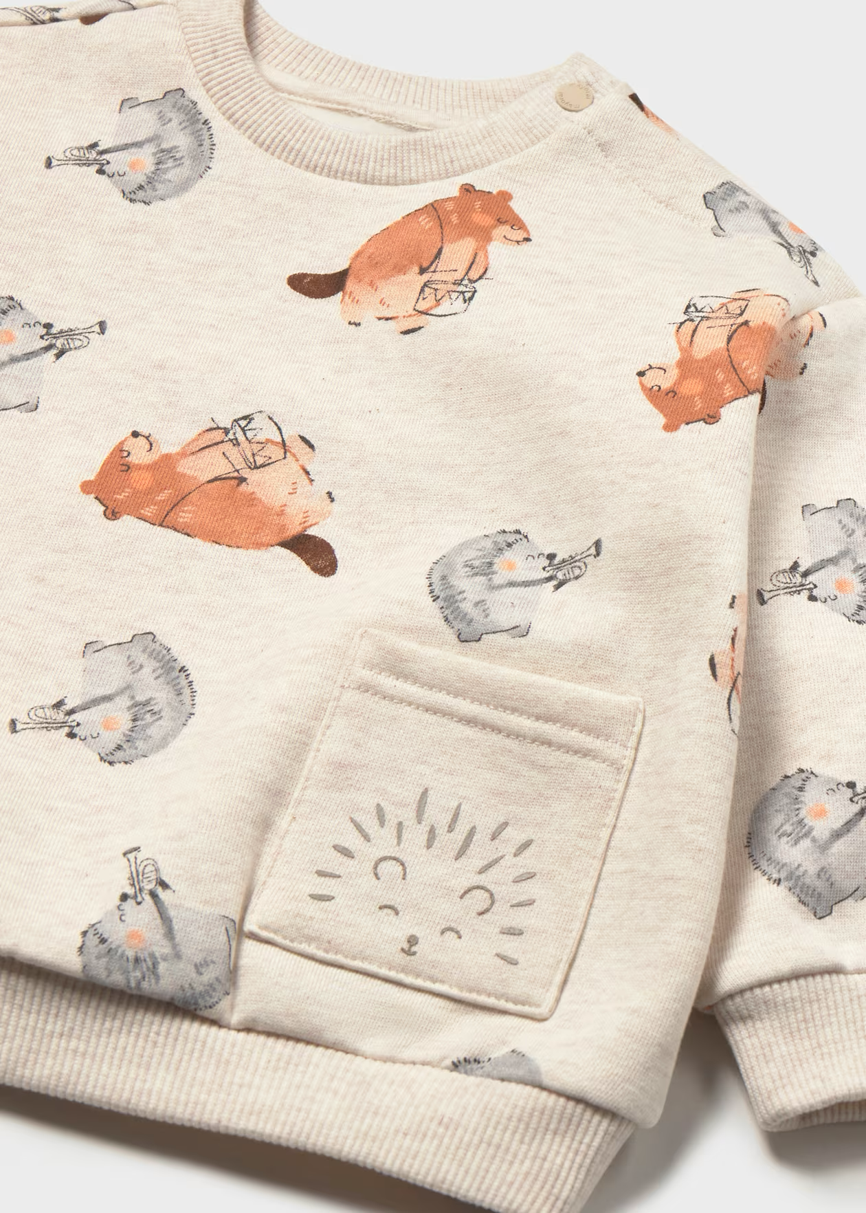 Baby Woodland Band Pullover