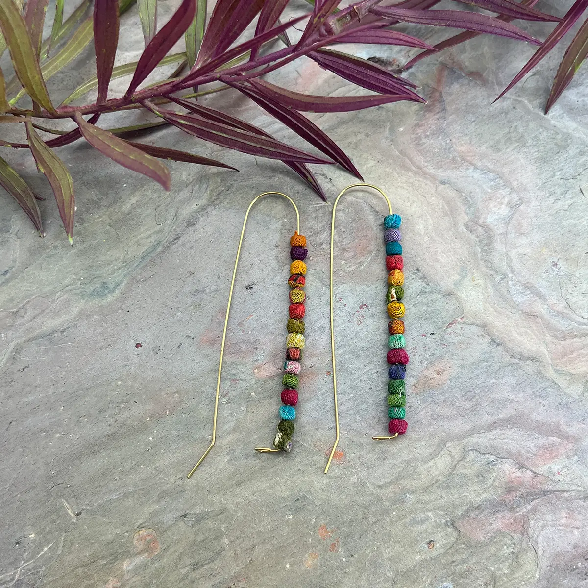 Aasha Kantha Needle Earrings